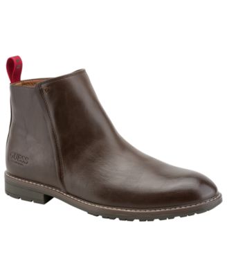 Men's Daming Faux Leather Ankle Round-Toe Boots