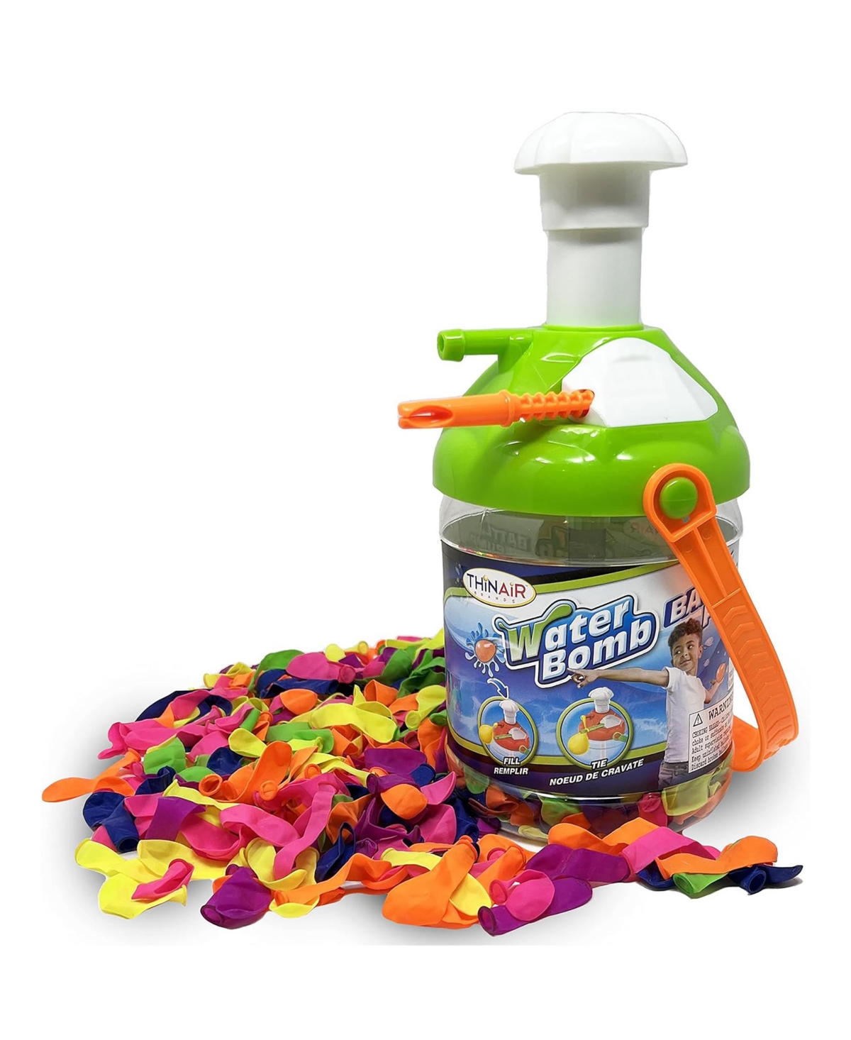 Scooba Duck Water Bomb Battle Pump Quick-Tie Water Balloon Set, 300 Balloons, Ages 3+