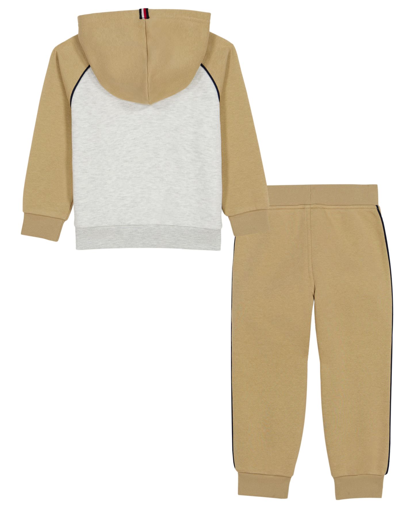 Комплект Tommy Hilfiger Hoodie and Joggers, 2-Piece Set для мальчиков-малышей, цвет: Кремовый — фото 2