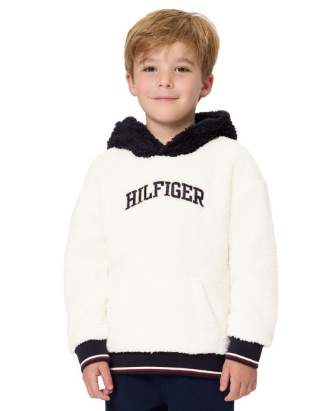 Комплект Tommy Hilfiger Sherpa Hooded Fleece Hoodie and Joggers, 2-Piece Set для мальчиков-малышей, цвет: Ванильный / Тёмно-синий