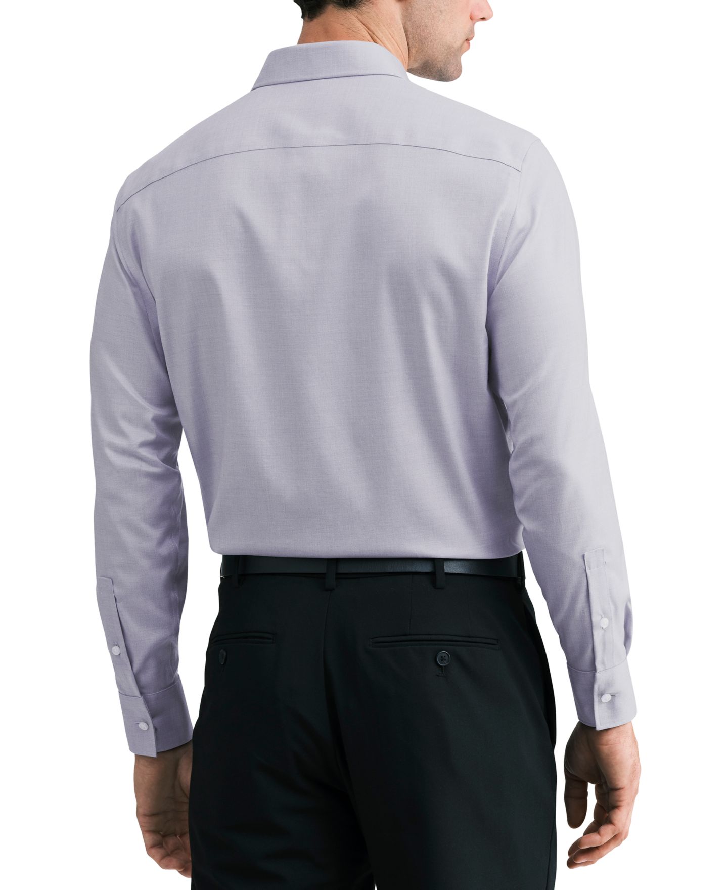 Мужская рубашка Calvin Klein Cotton Stretch Regular-Fit Dress Shirt, цвет: Лавандовый — фото 2