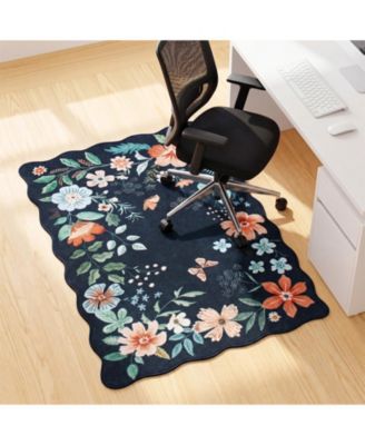 Large Anti Slip Office Chair Mat For Hardwood Tile Floors Protector Under Desk Rug