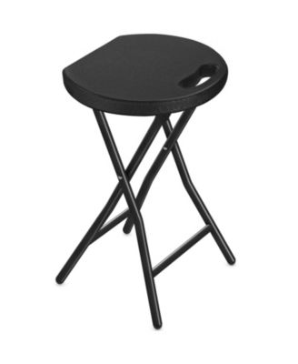 Portable Folding Stool With Handle Heavy Duty Round Foldable Chair For Adults Indoor Outdoor Use