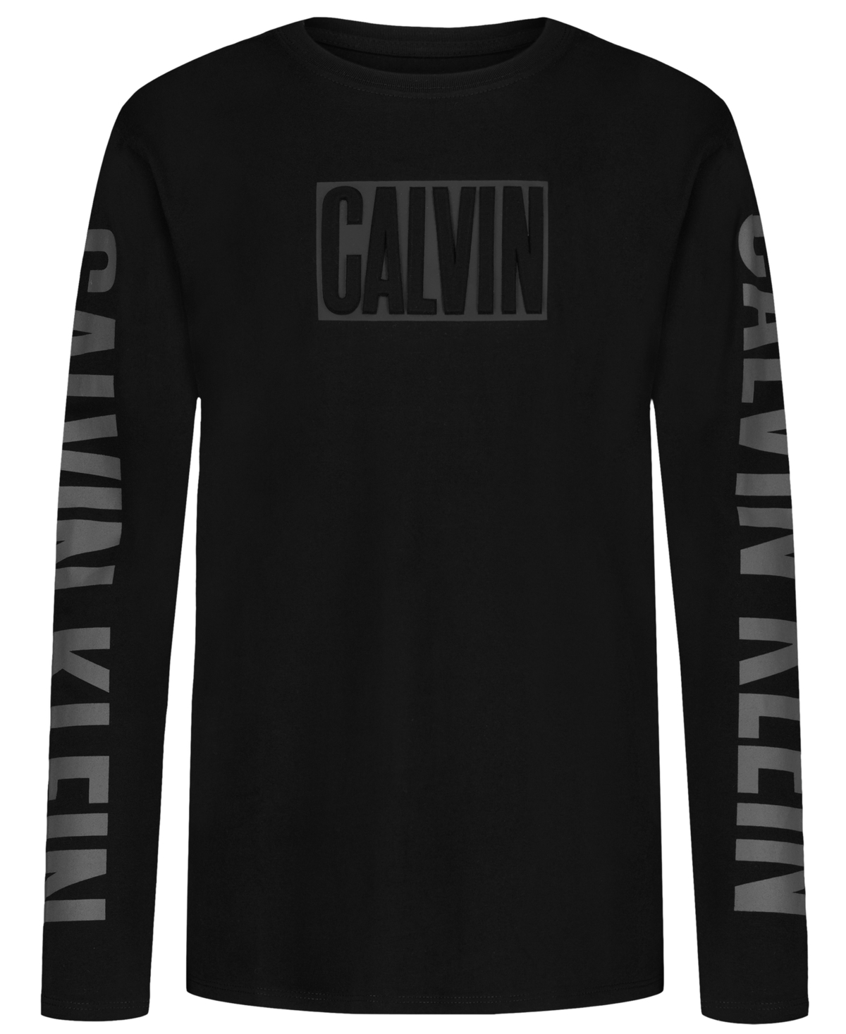 Calvin Klein Boys' Impact Long-Sleeve Cotton Graphic T-Shirt, Created for Macy's