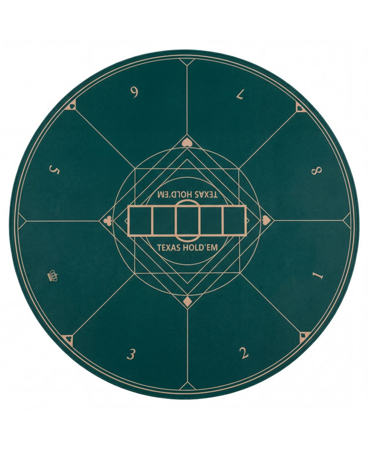 Sugift Foldable Non-Slip 55 Inch Round Poker Table Mat with Carrying Bag, Ages 14+