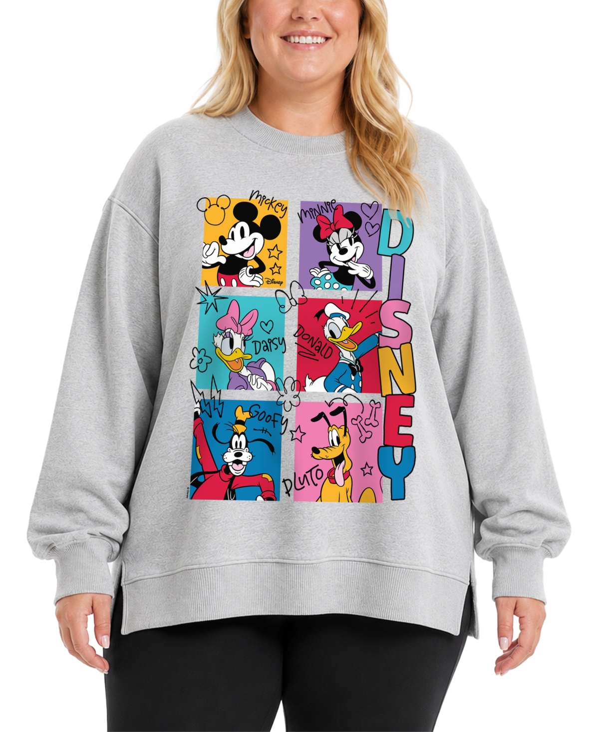 Hybrid Apparel Plus Disney Long-Sleeve Graphic Sweatshirt