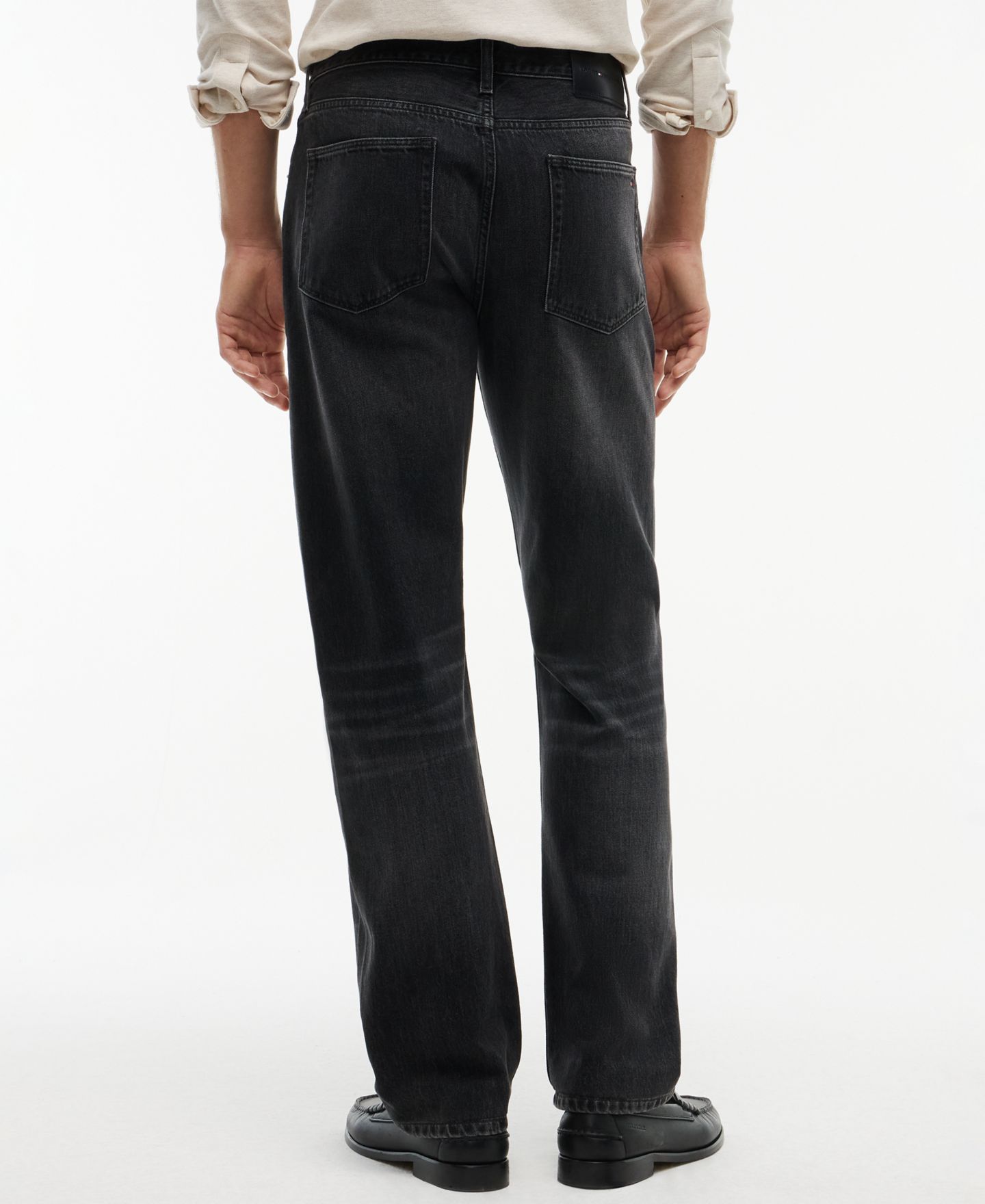 Мужские джинсы Tommy Hilfiger Dover Straight-Fit, цвет: Тёмный серый — фото 4