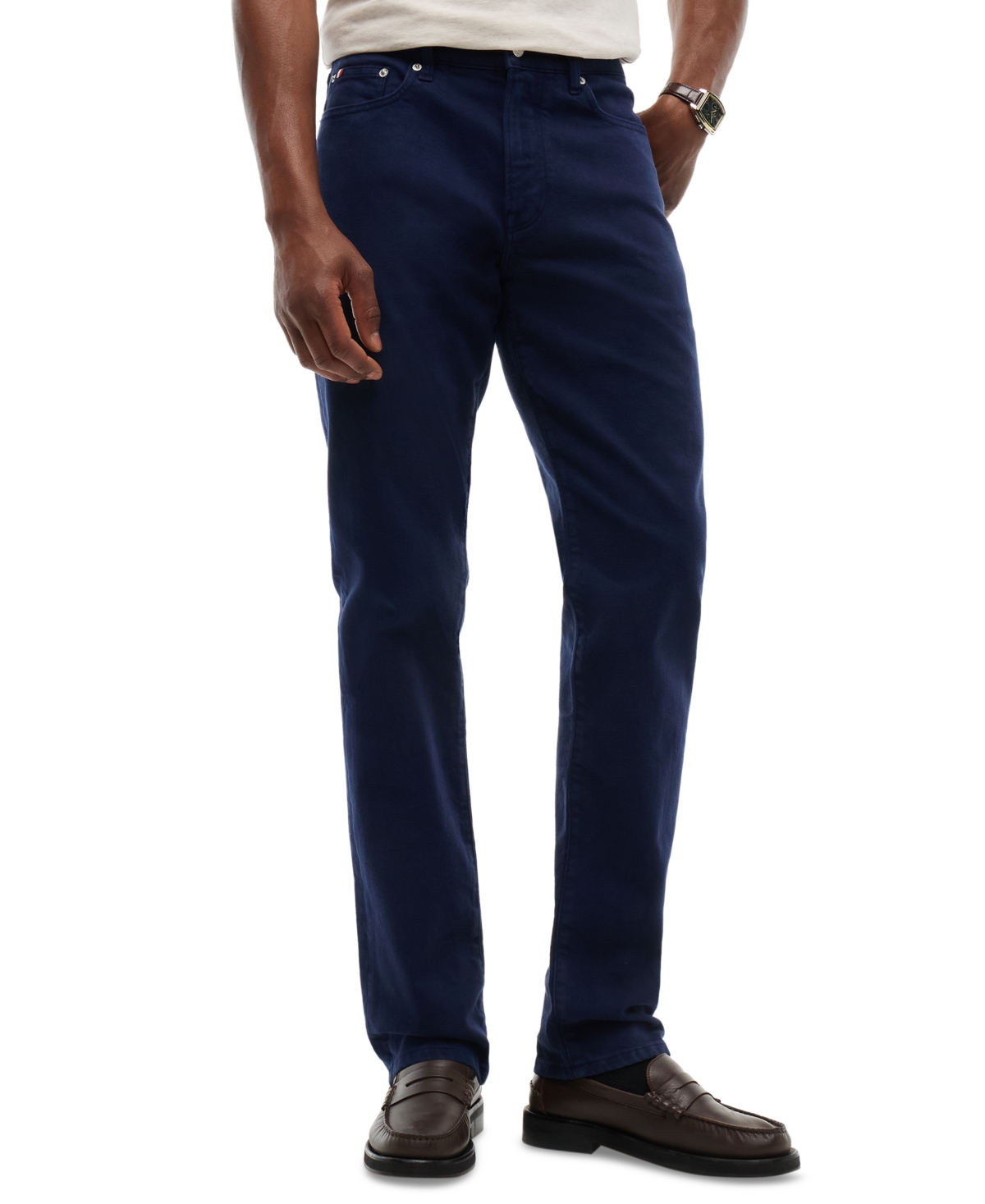 Tommy Hilfiger Men's Denton Slim Straight Garment-Dyed Jeans - Navy