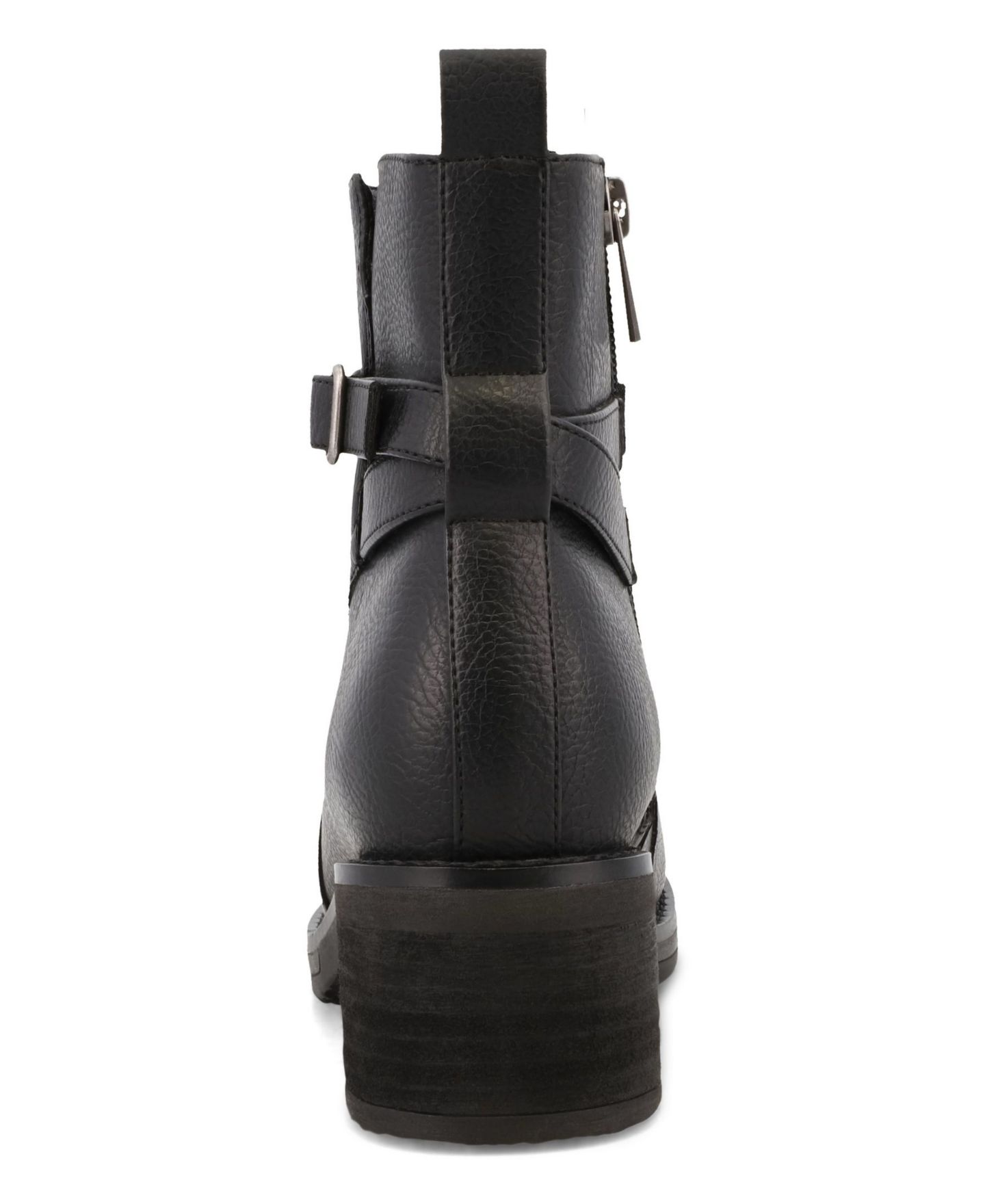 Женские ботинки MIA Desmond Block Heel Buckle Booties, цвет: Чёрный — фото 3