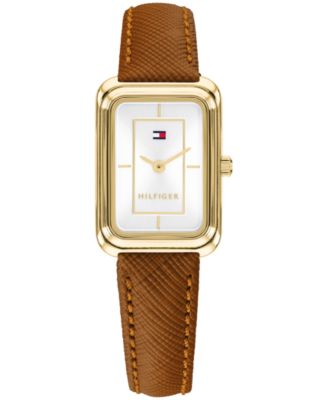 Women's Quartz Daisy Camel Leather Strap Watch 20.5mm