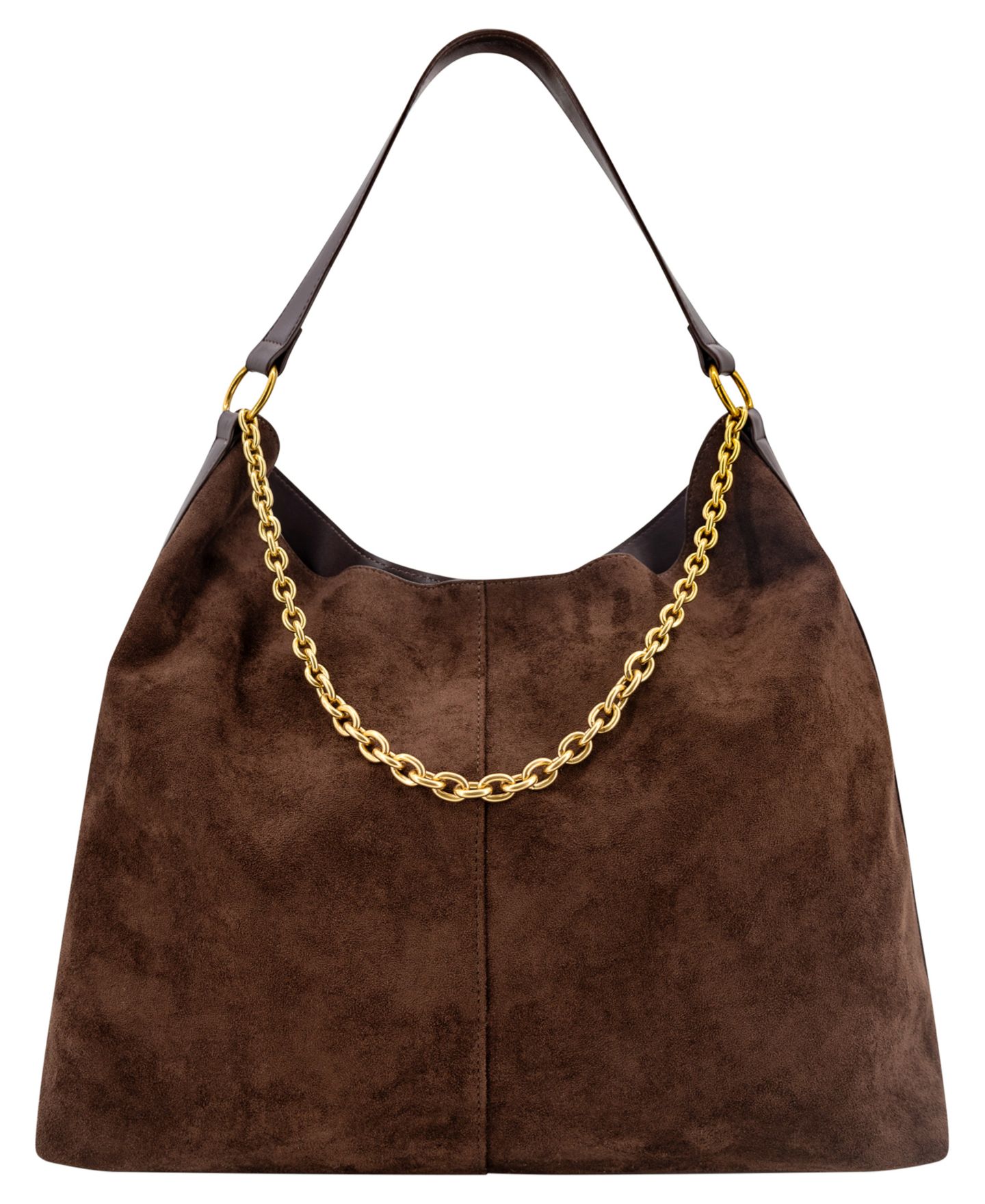 Женская сумка LIKE DREAMS Sava Suede Large Tote Handbag, цвет: Коричневый — фото 1