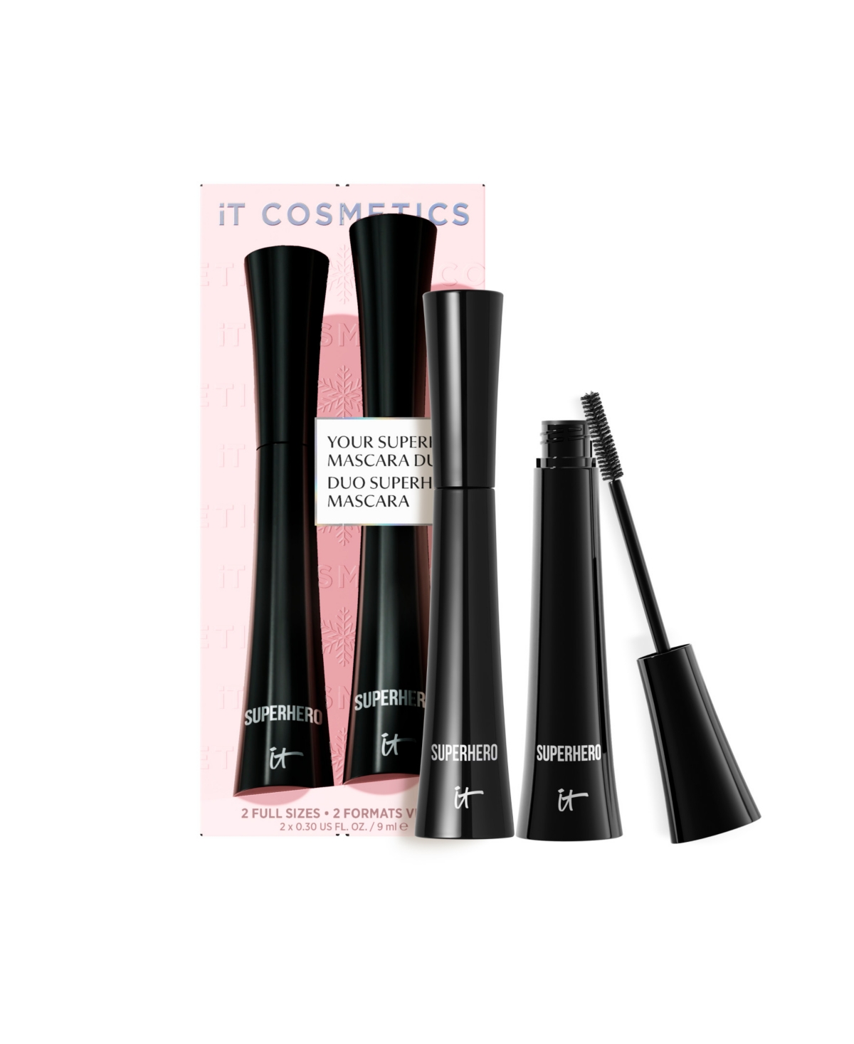 It Cosmetics Superhero Volumizing Mascara Duo Gift Set, 2-Pack - Black