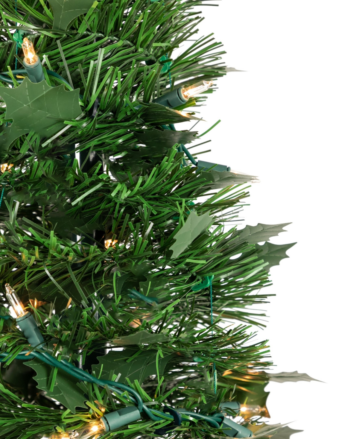 Northlight Pre-Lit Tinsel Pop-Up 4' Artificial Christmas Tree