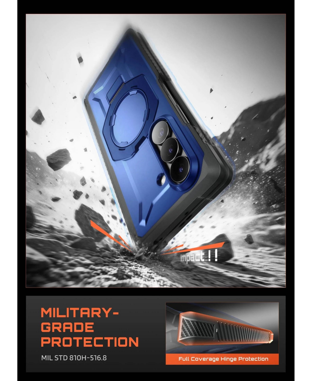 Supcase Ub Grip Rugged MagSafe Case with Hd and Privacy Screen Protectors, Compatible with Samsung Galaxy Z Fold 8 Ultra