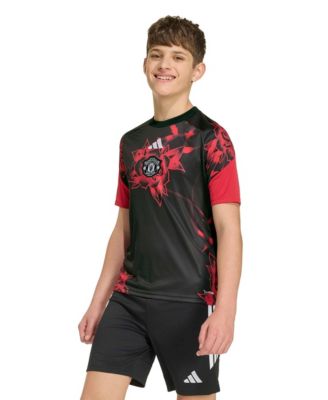 Boys' and Girls' Manchester United Pre-Match Raglan Short-Sleeve T-Shirt