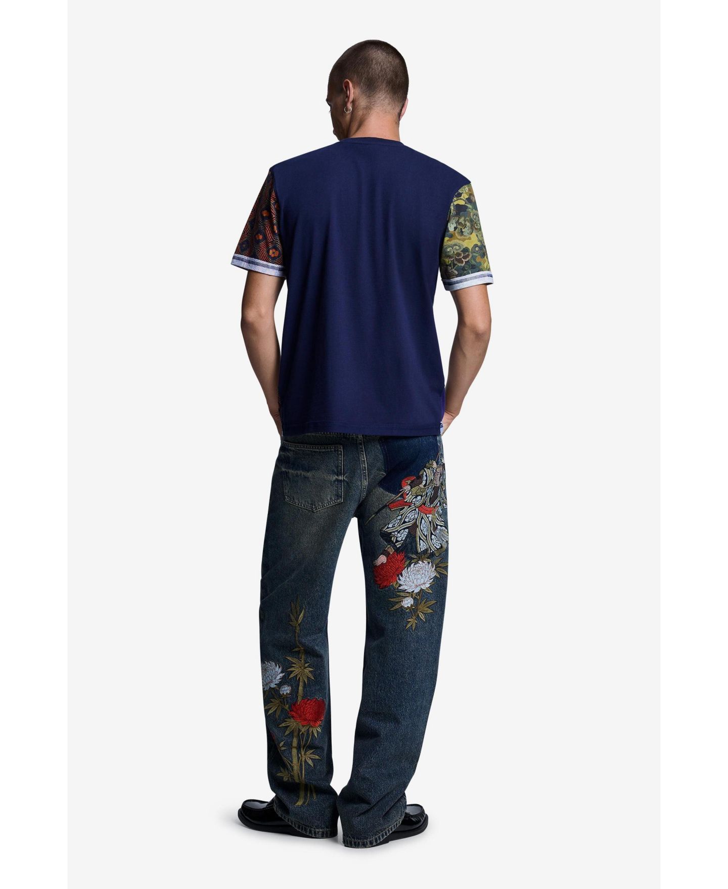 Мужская футболка Desigual Patchwork Print, цвет: Тёмно-синий — фото 6
