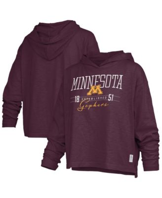 Women's Minnesota Golden Gophers Castillo Oversized Slub Hooded Graphic Tee