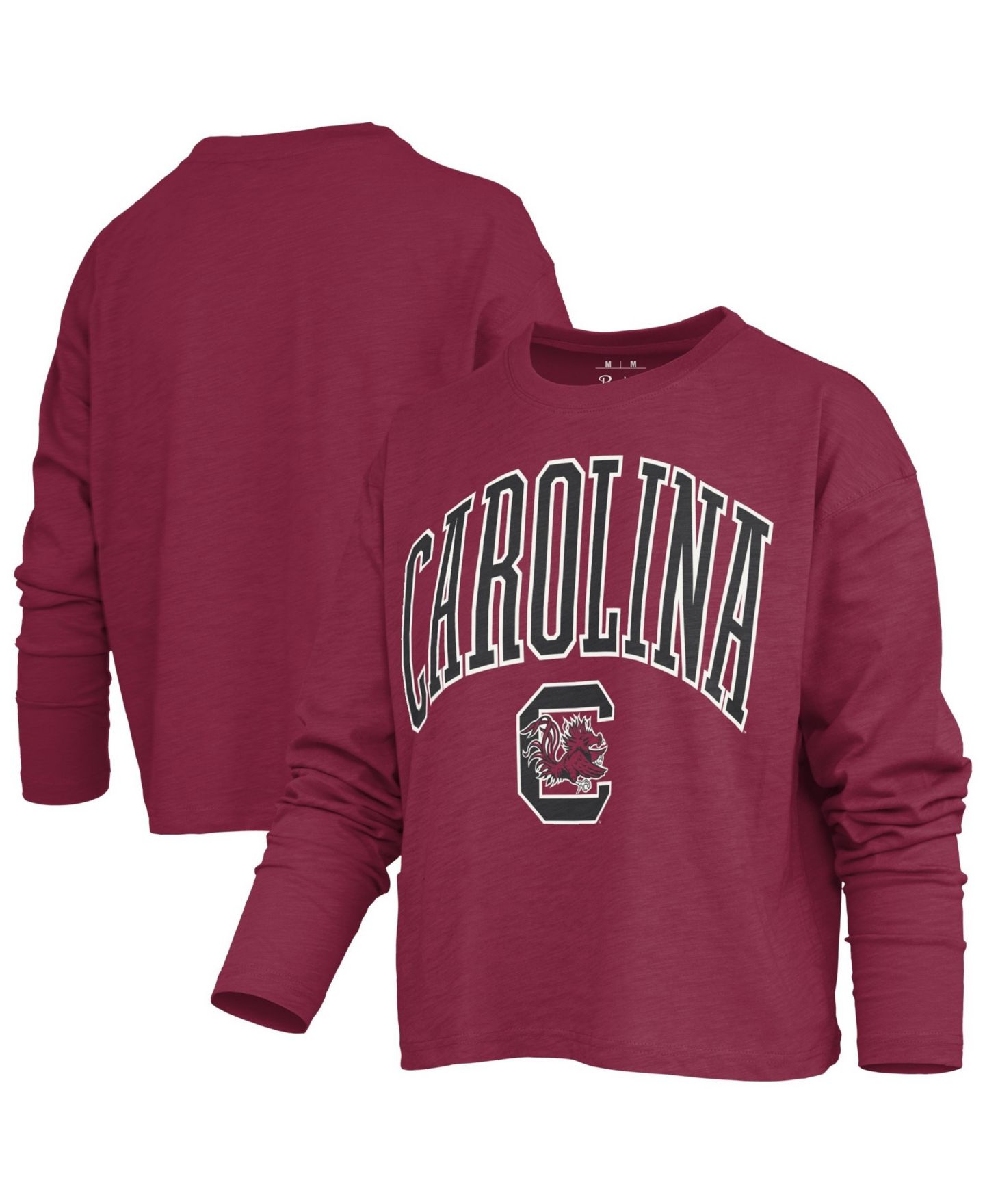 Женская футболка Pressbox Motley South Carolina Gamecocks Long-Sleeve Boxy-Fit — фото 1