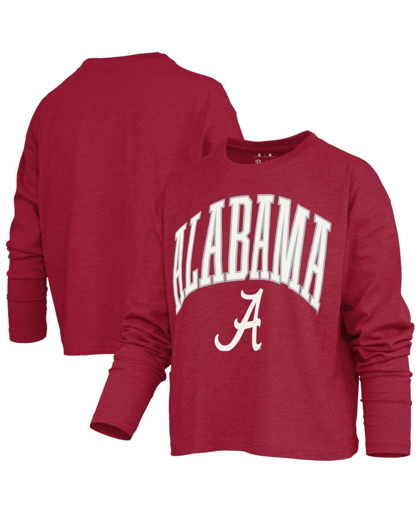 Женская футболка Pressbox Alabama Crimson Tide Motley Long Sleeve Boxy-Fit — фото 1