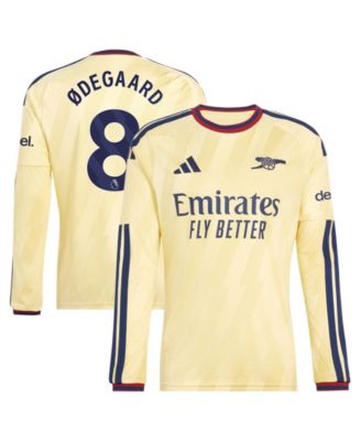 Men's Martin Ødegaard Yellow Arsenal 2026/27 Third Replica Long Sleeve Jersey