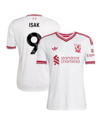 Men's Alexander Isak White Liverpool 2026/27 Away Replica Jersey