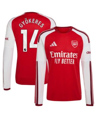 Men's Arsenal FC Viktor Gyokeres 2026/27 Home Long-Sleeve Replica Jersey