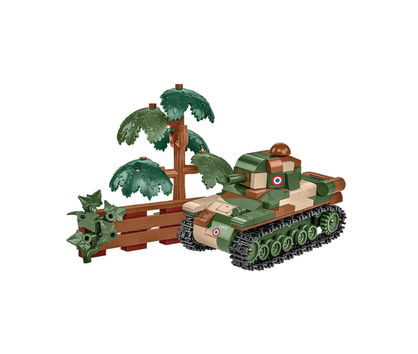 Детские майки COBI Historical Collection World War II Renault R-35 Light Tank, 93 pieces — фото 2