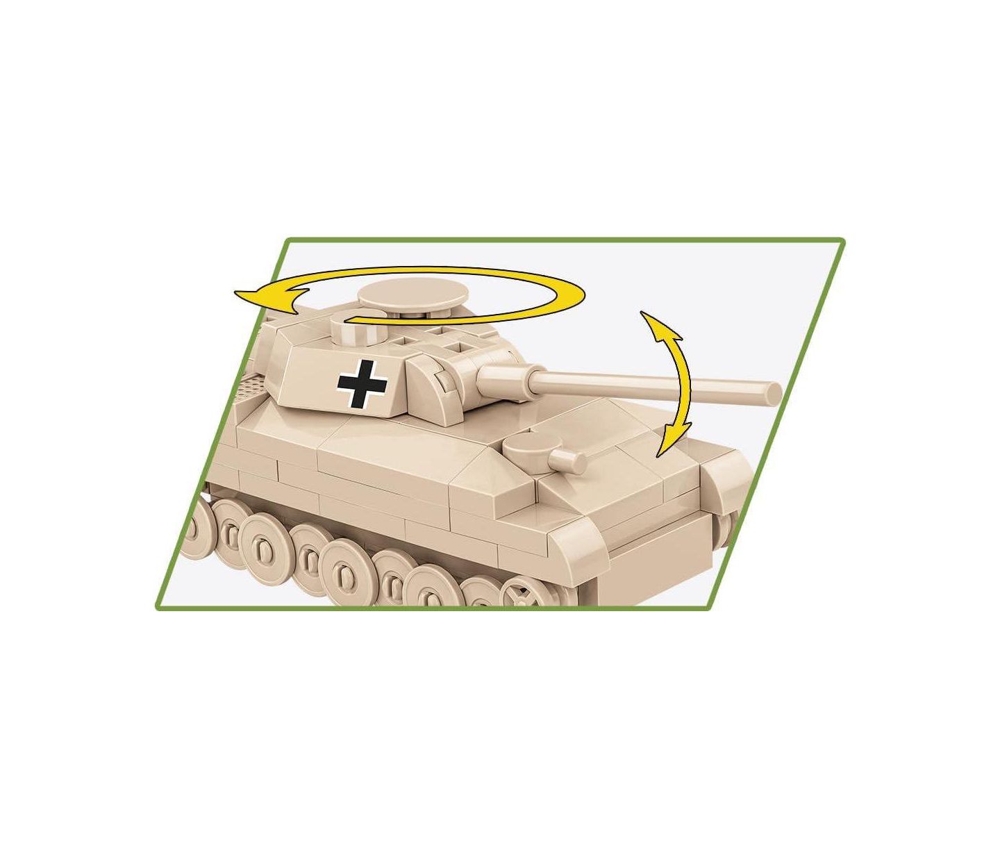 Детский конструктор COBI Wwii Panzer V Panther Tank Historical Collection 126-Piece Building Set, Ages 6+ — фото 5