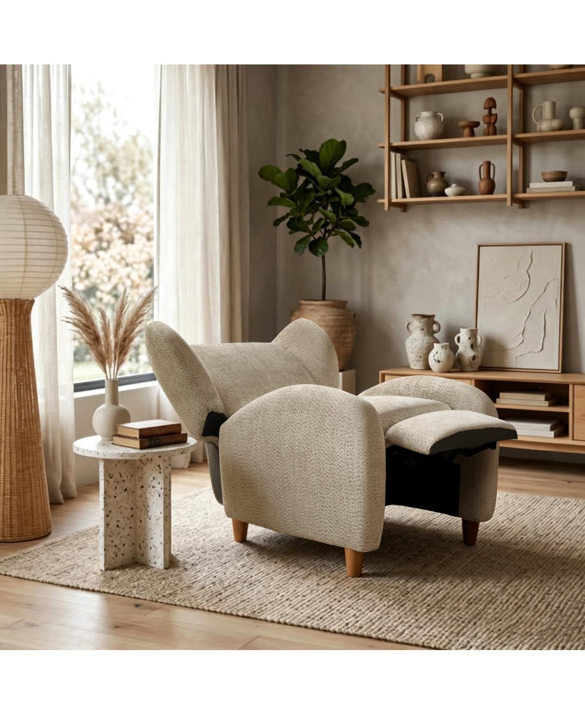 Streamdale Furniture Nordic Chenille Multifunctional Curved Backrest Sofa Chair