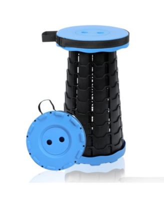 Foldable Telescoping Stool Portable Retractable Collapsible Camping