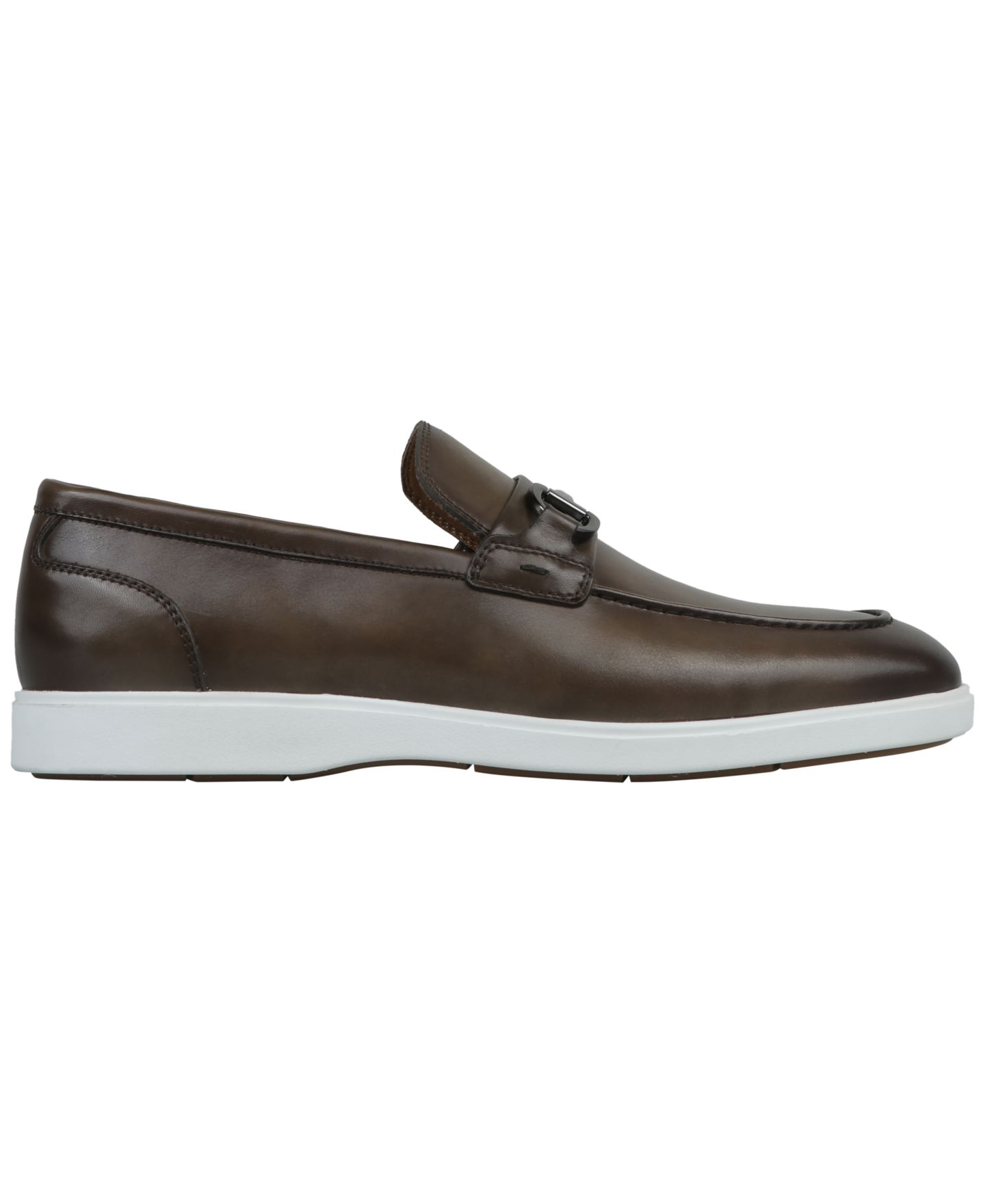 Мужские туфли Alfani Genuine Leather Slip-On, цвет: Мох зелёный — фото 2