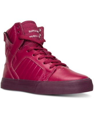 SUPRA - Girls' Skytop Metallic High-Top Casual Sneakers from Finish Line