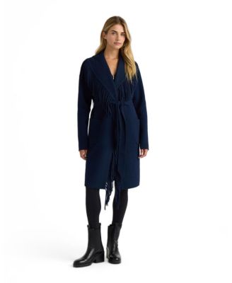 Women's Eyelash Mink Wrap Fringe Coatigan