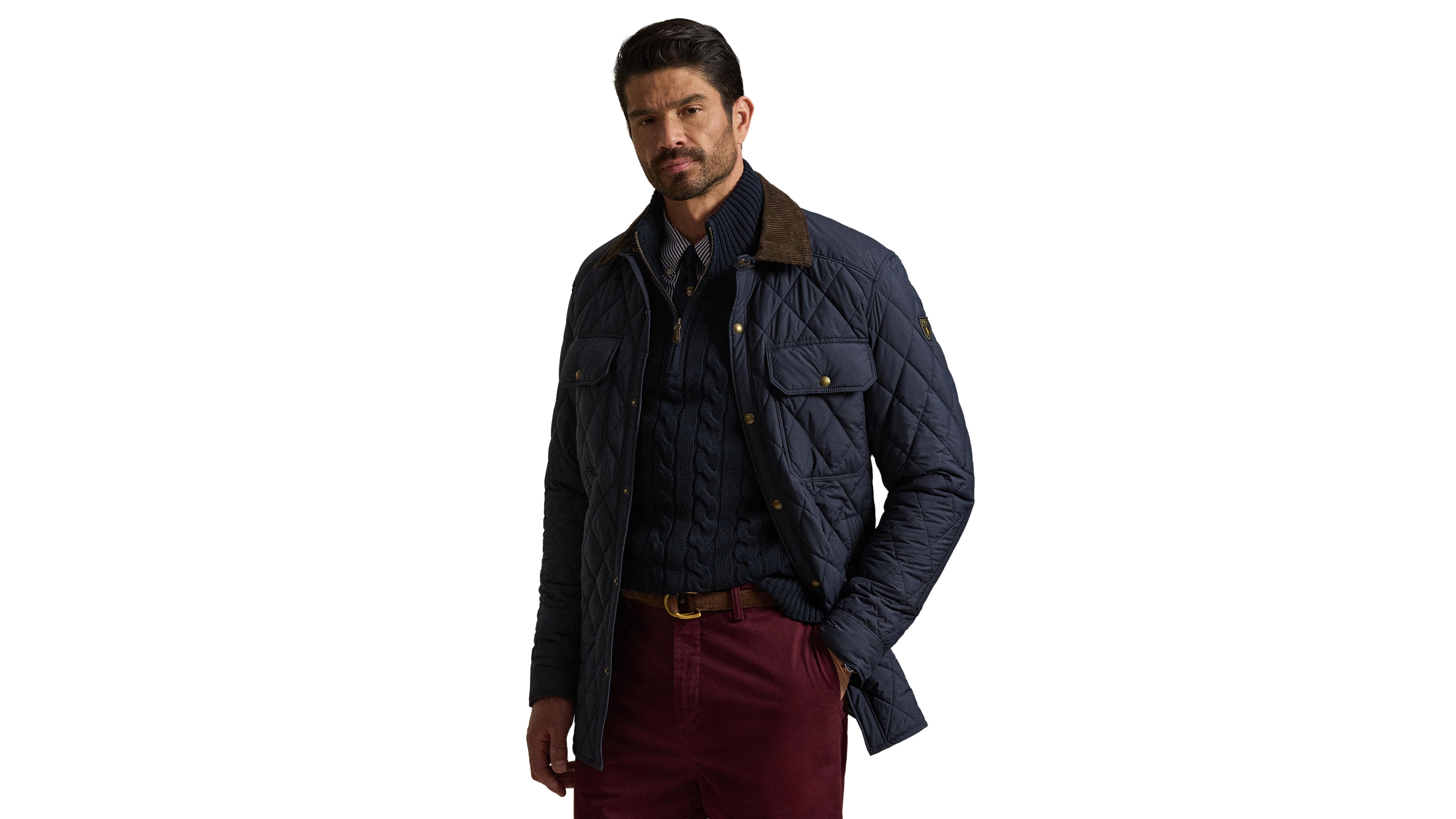 Polo Ralph Lauren Men's Big & Tall Beaton Quilted Snap-Front Jacket