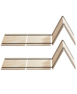 Twin Size Foldable Bunkie Board with 8 Wooden Slat Panels and Webbing Connection