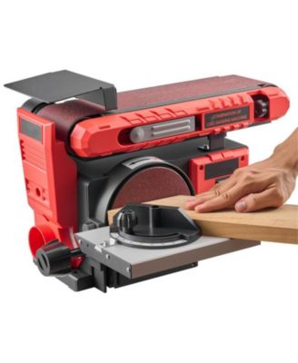 400W Professional Belt Disc Sander for 6" Disc and 4" x 36" Belt Sander - 0-45degree(s) Adjustable Worktable, Dust Colletion Port, DIY Crafting