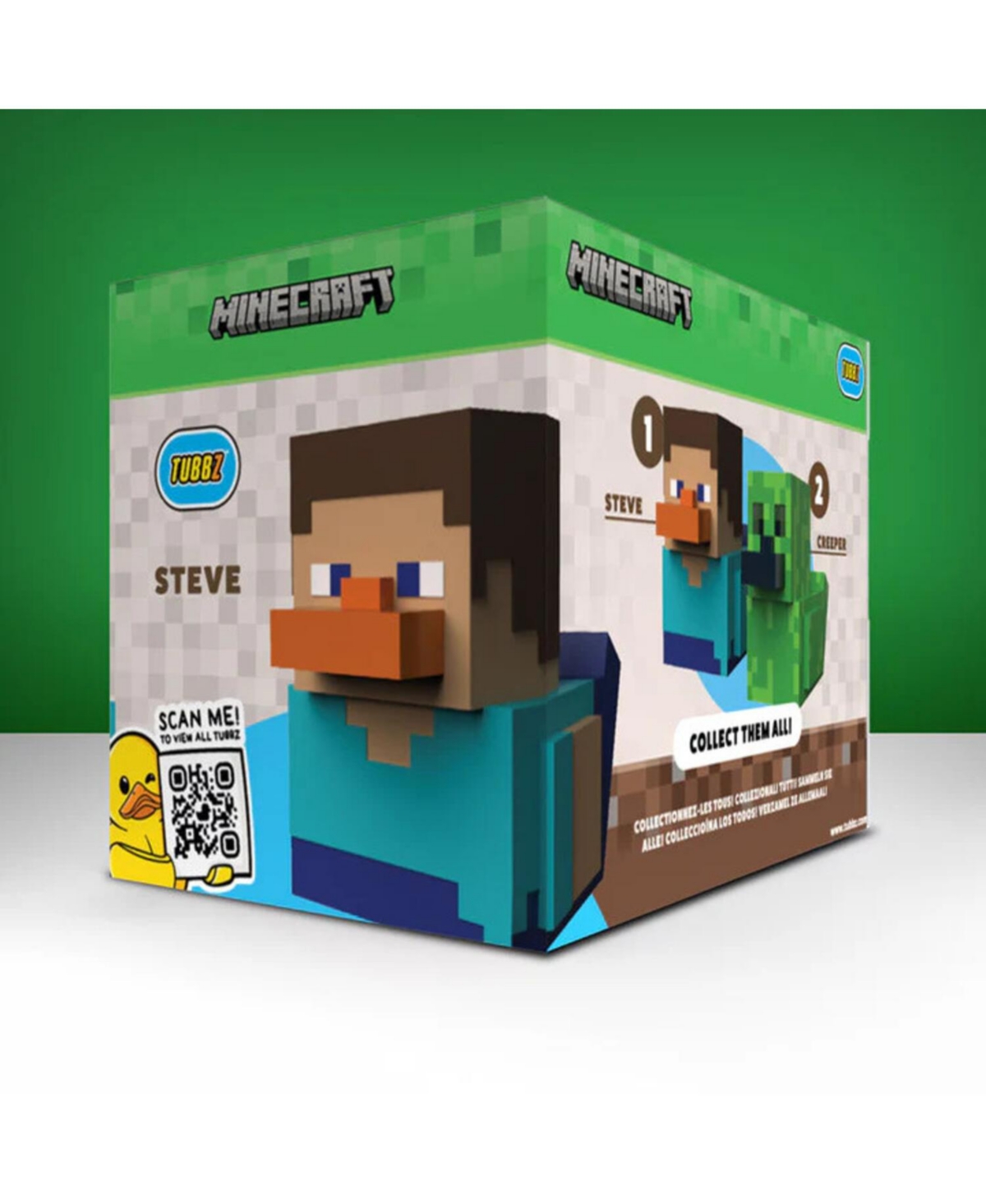 Tubbz Minecraft Steve Boxed Edition 4.3" Collectible Figure, Ages 5+