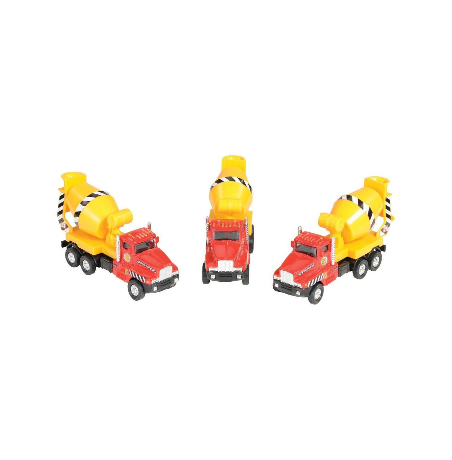 Детские игрушки U.S. Toy Mighty Builders Pullback Moveable-Parts Construction Vehicles, 12-Piece Set, цвет: Жёлтый — фото 2