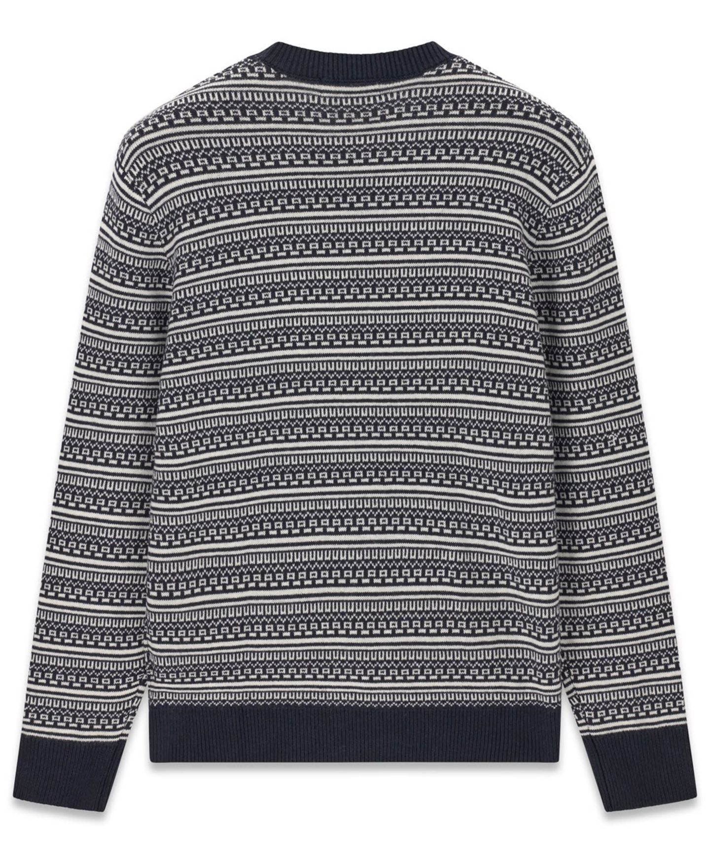 Мужской жаккардовый свитер Guess Niklas с круглым вырезом, цвет: Geometric Jacquard — фото 11