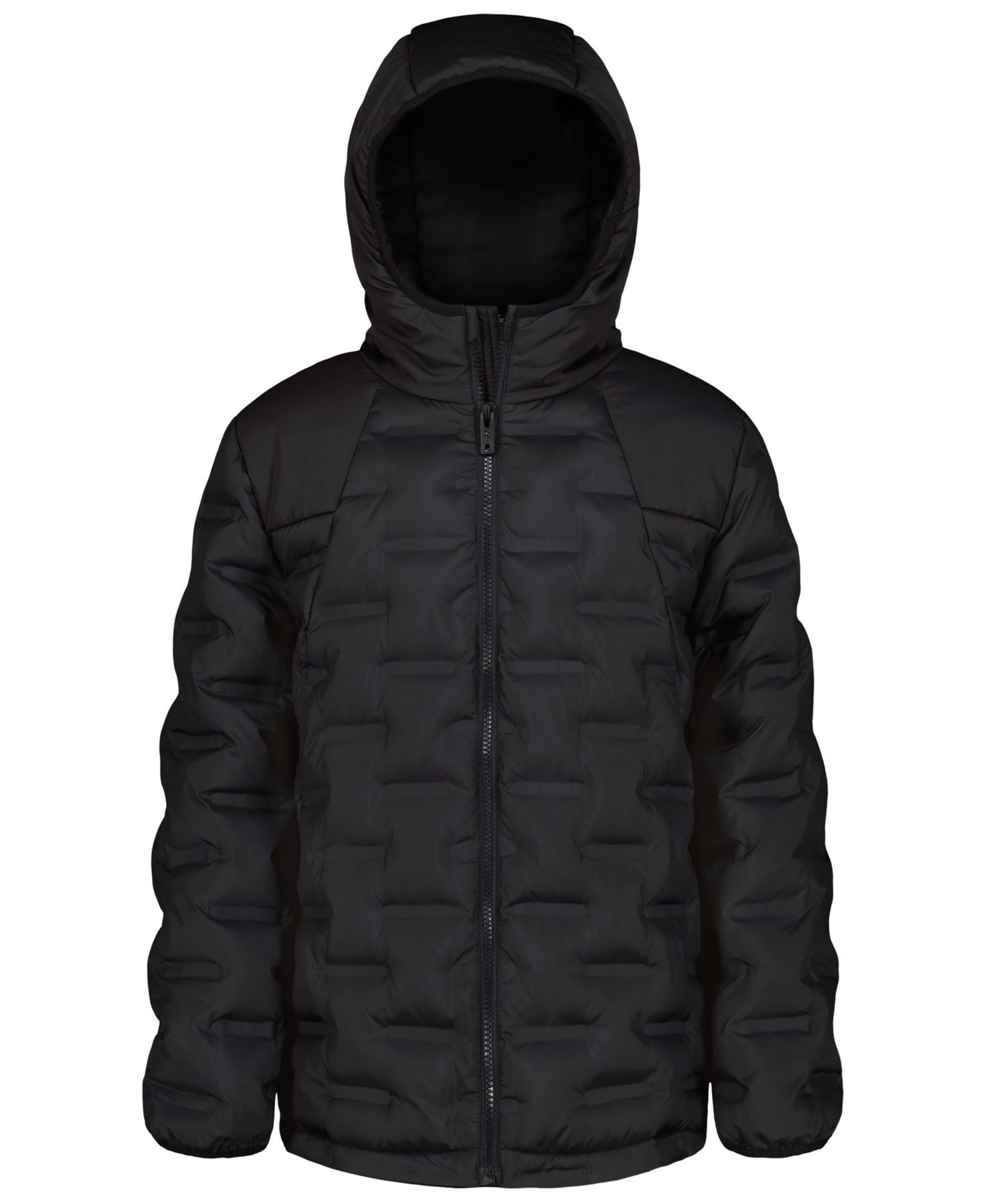 Куртка Under Armour Solid Blue Full-Zip Puffer Hooded Jacket для мальчиков, цвет: Чёрный — фото 1