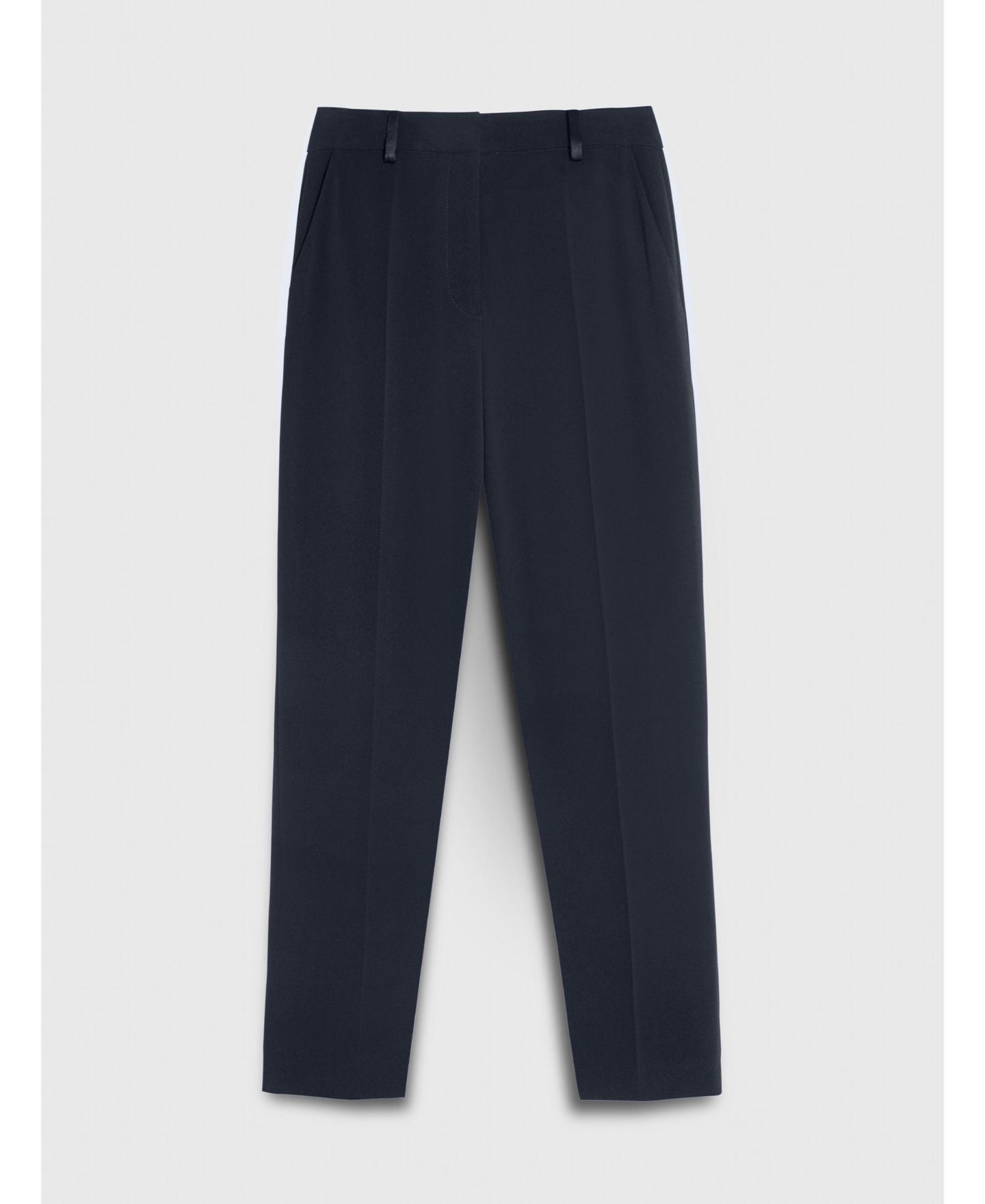 Женские брюки The Fold Tavira Ankle Crepe, цвет: Тёмно-синий — фото 6