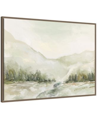Sylvie Winter Landscape 6 Framed Canvas by Annie Quigley