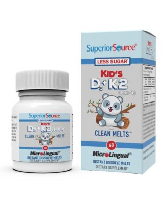 Kid's D3 and K2 (MK-4) - 60 MicroLingual Instant-Dissolve Tablets
