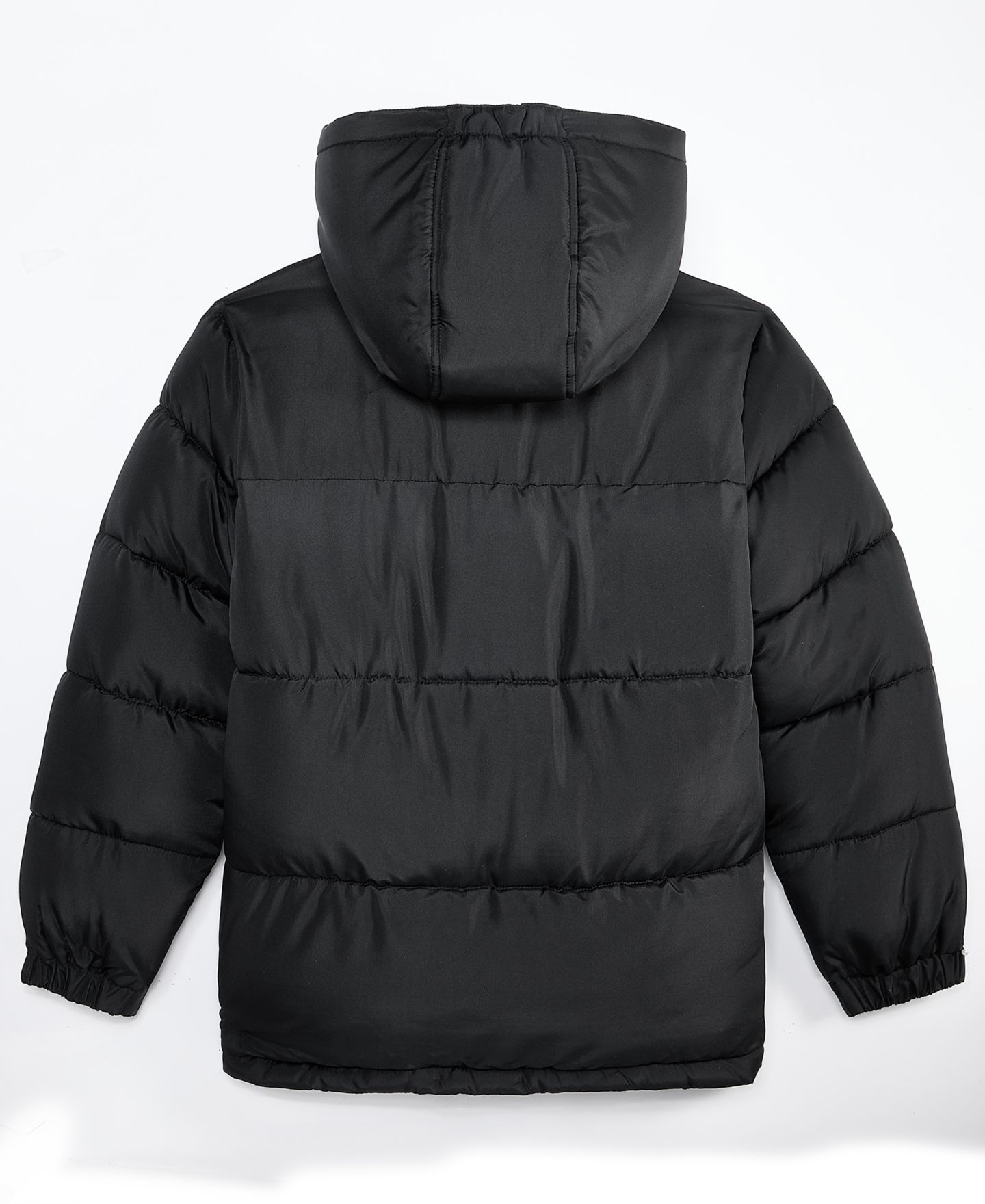 Куртка Reebok Hooded Puffer Jacket для мальчиков, цвет: Чёрный — фото 2