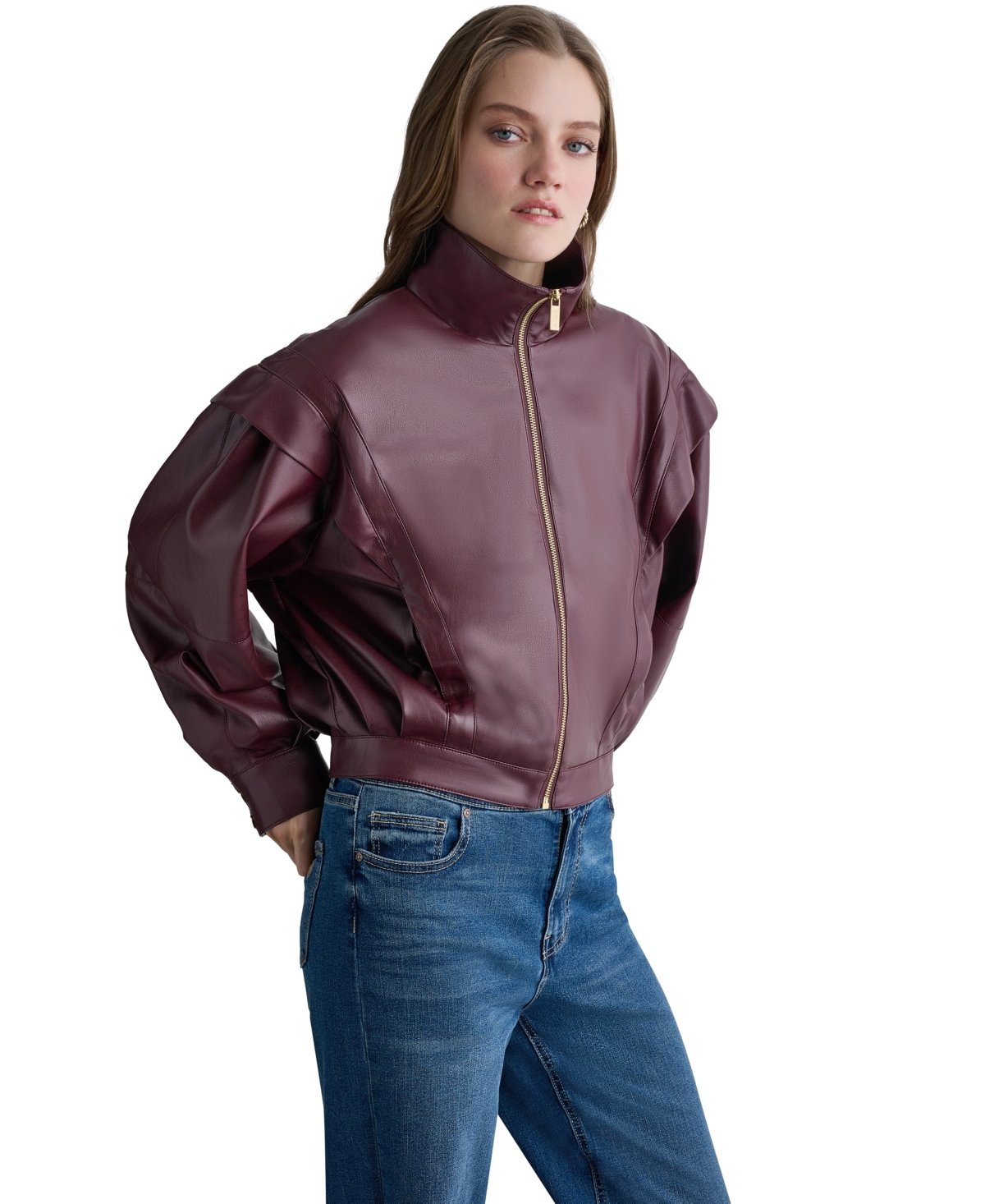 Bcbg Women's Moto Faux Leather Jacket