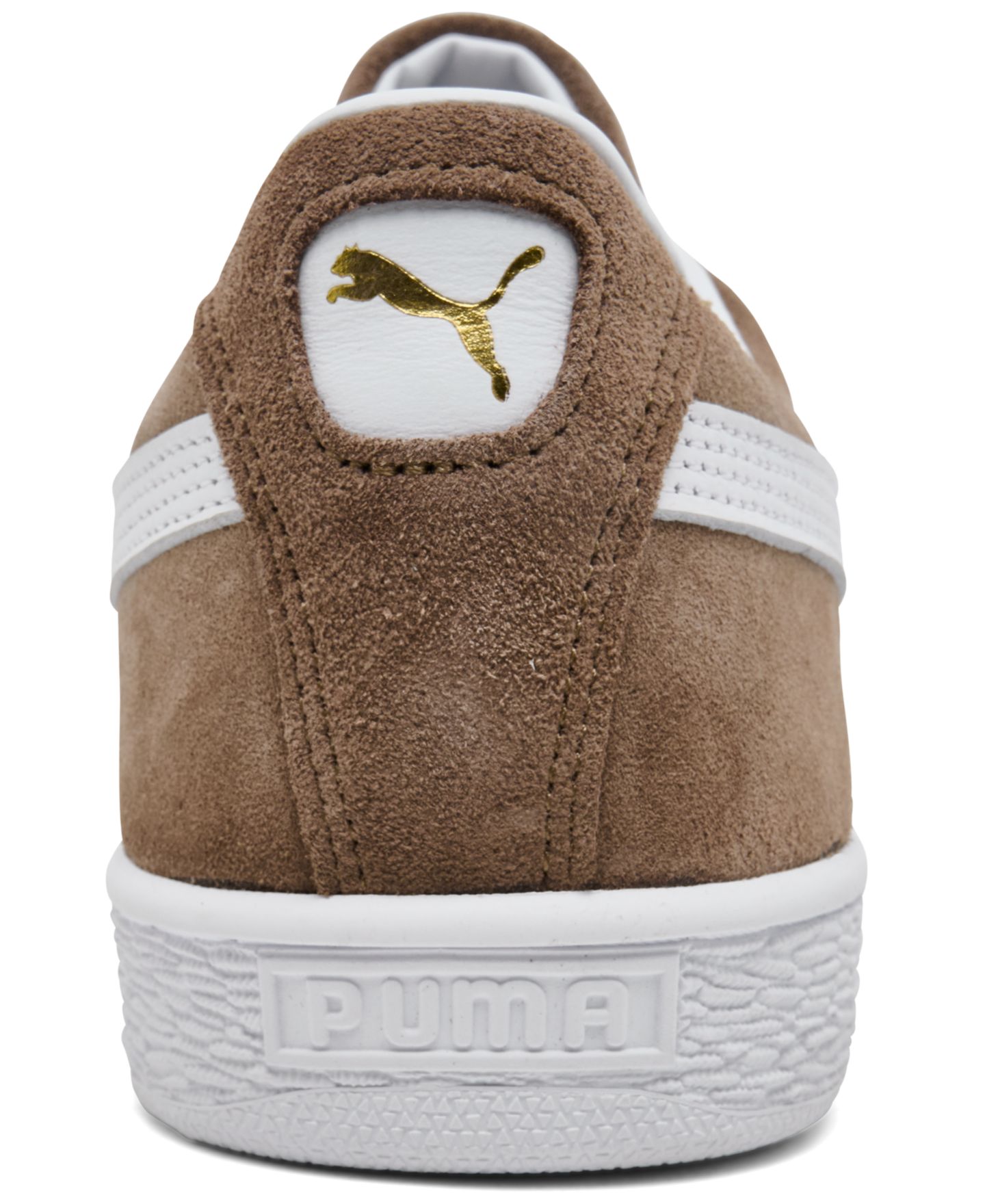 Мужские кроссовки Puma Suede Classic Low-Top, цвет: Коричневый / Белый — фото 4