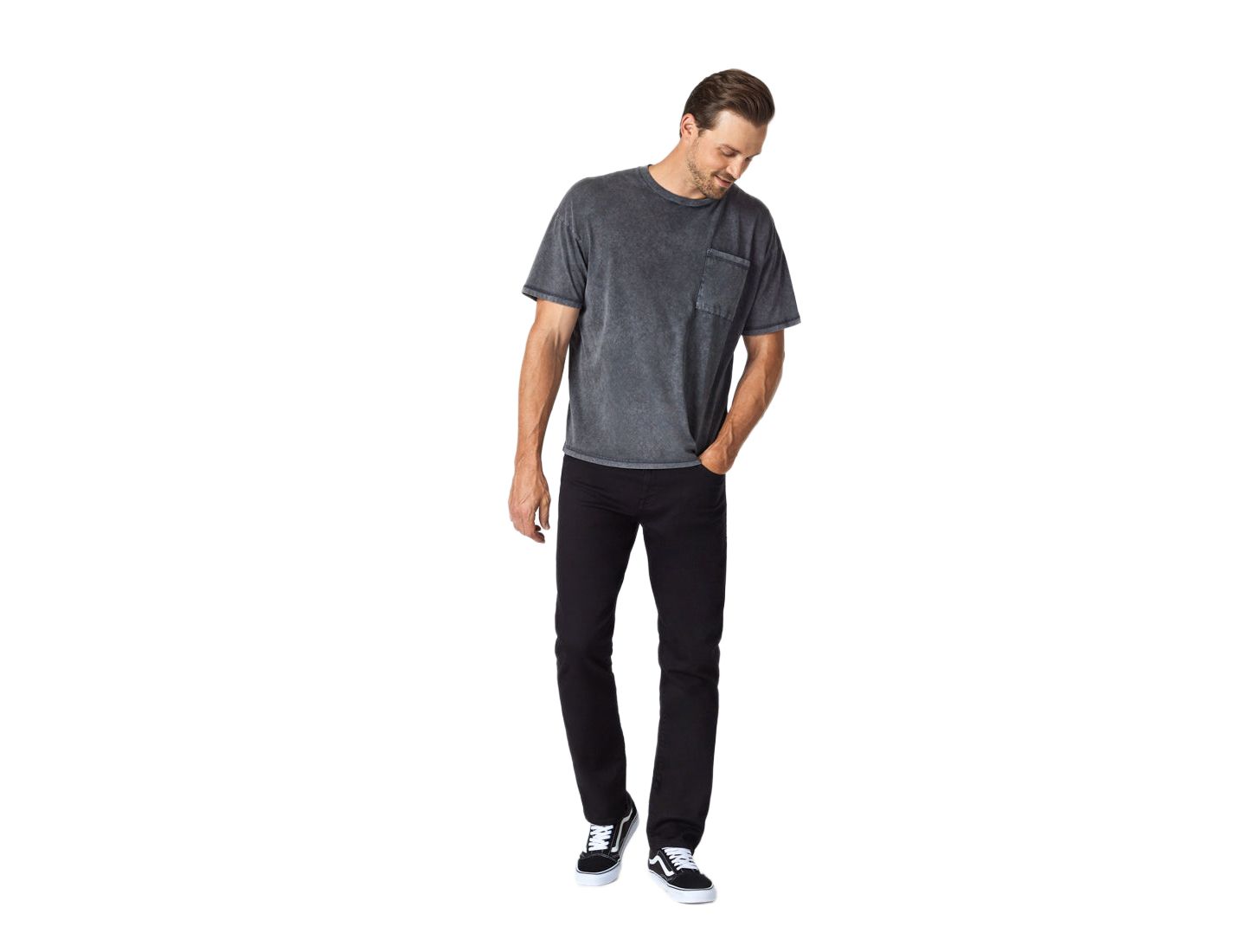 Мужские джинсы Mavi Jeans Matt Regular Rise Relaxed Leg In Double Supermove, цвет: Чёрный — фото 2