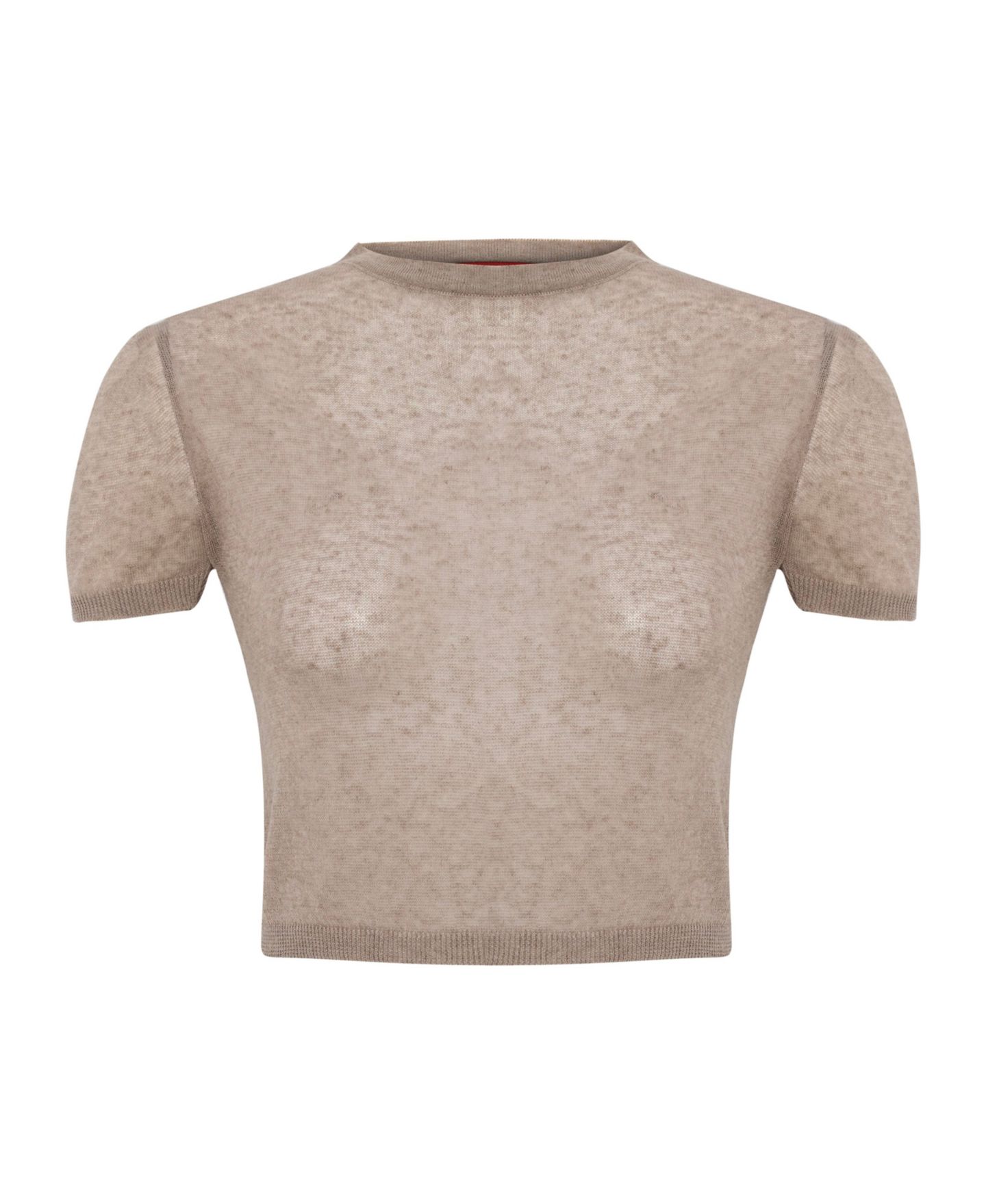 Женский топ PCFG Relaxed-Fit Short-Sleeve Knit, цвет: Moon Rock — фото 7