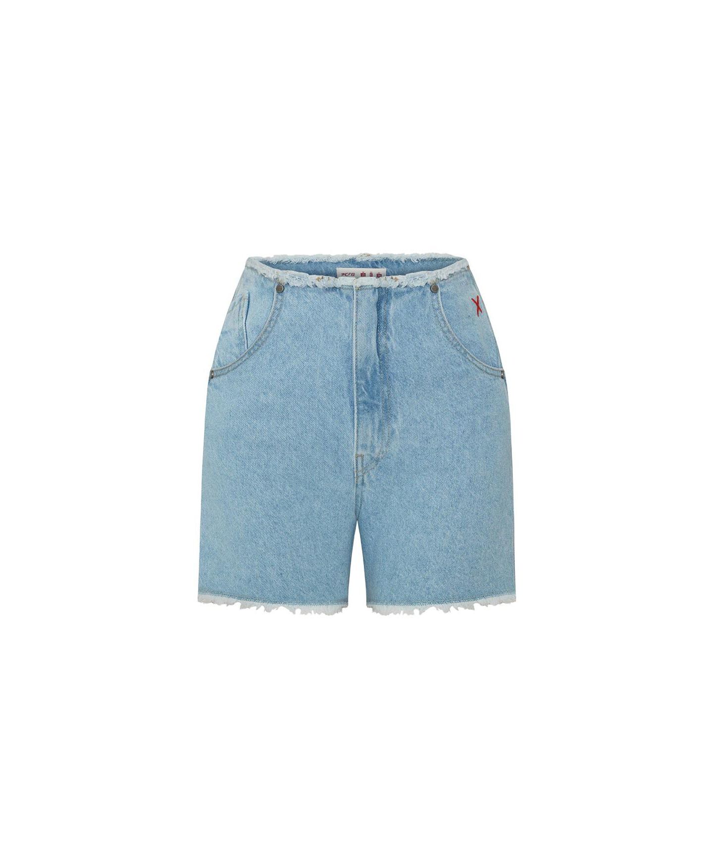 Женские шорты PCFG Cotton High Waist Denim, цвет: Синий — фото 4