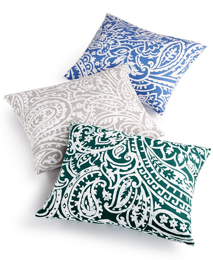 Charter Club Paisley 14" x 18" Decorative Pillow, Created for Macy's